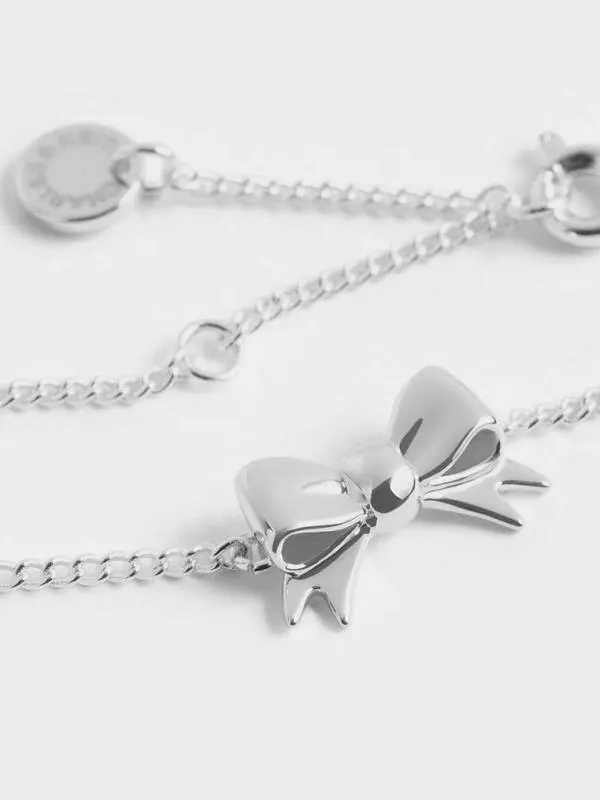 Women Paige Ribbon Bracelet 8211 Silver CHARLES and KEITH Bracelets
