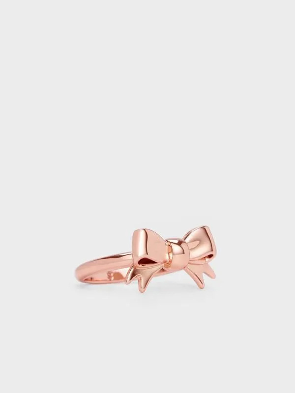Women Paige Ribbon Ring 8211 Rose Gold CHARLES and KEITH Rings Women Paige Ribbon Ring 8211 Rose Gold CHARLES and KEITH Rings