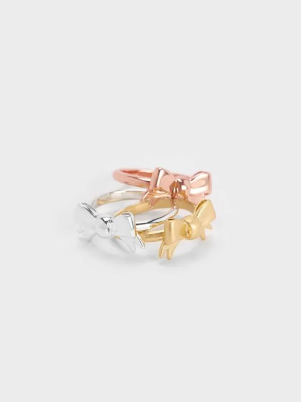 Women Paige Ribbon Ring 8211 Rose Gold CHARLES and KEITH Rings Women Paige Ribbon Ring 8211 Rose Gold CHARLES and KEITH Rings