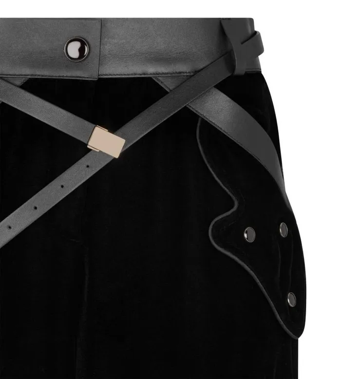 Women Pants and Shorts Tom Ford Velvet Cargo Pants Black Women Pants and Shorts Tom Ford Velvet Cargo Pants Black