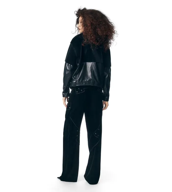Women Pants and Shorts Tom Ford Velvet Cargo Pants Black Women Pants and Shorts Tom Ford Velvet Cargo Pants Black