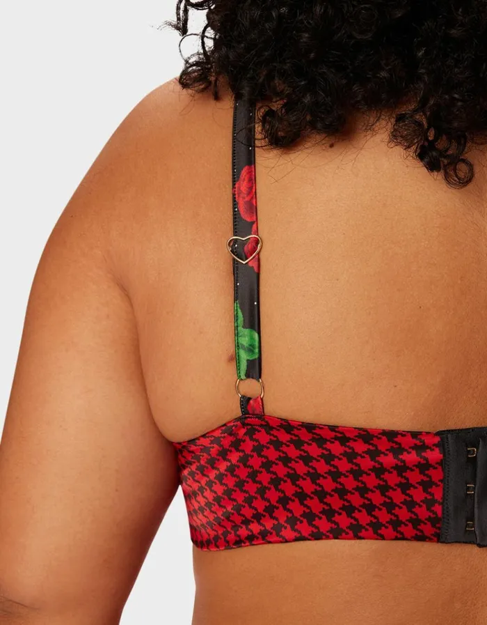 Women PARADE LONGLINE BRALETTE PINK MULTI Betsey Johnson