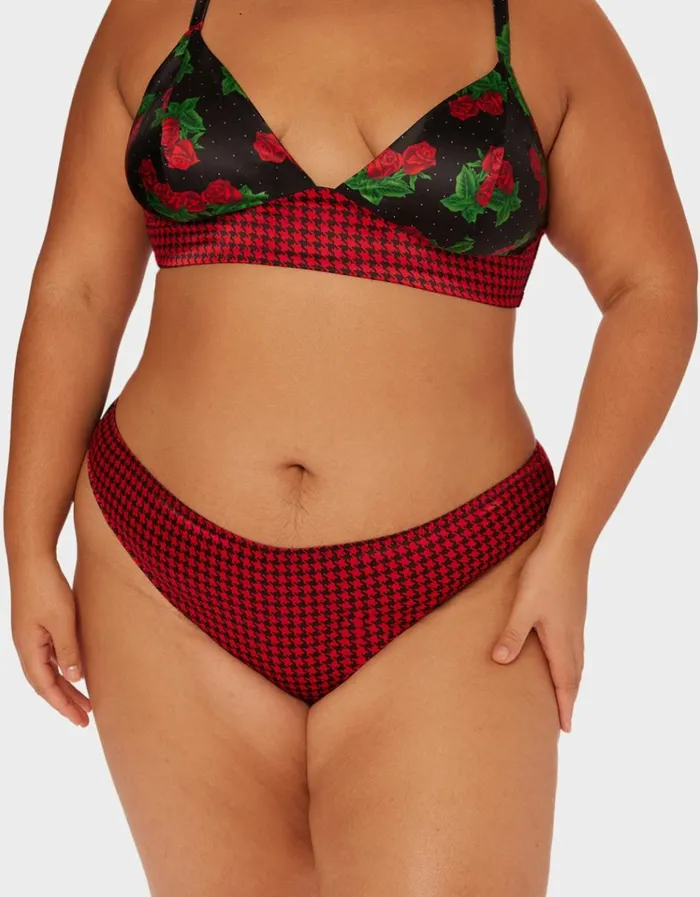 Women PARADE LONGLINE BRALETTE PINK MULTI Betsey Johnson