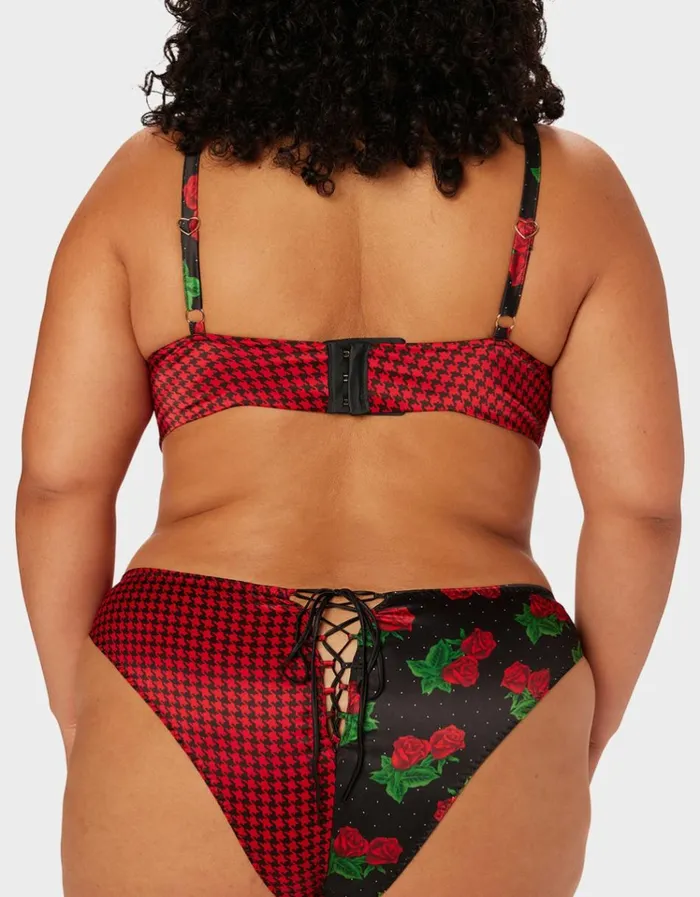 Women PARADE LONGLINE BRALETTE PINK MULTI Betsey Johnson