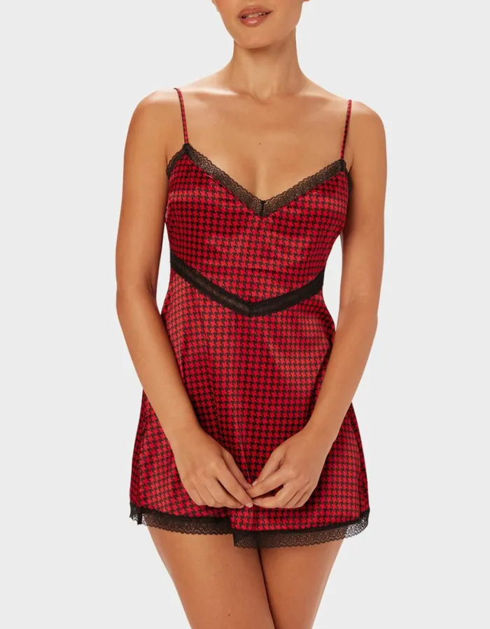 Women PARADE SLIP DRESS PINK MULTI Betsey Johnson