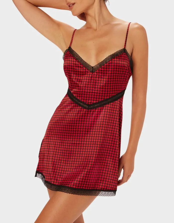 Women PARADE SLIP DRESS PINK MULTI Betsey Johnson