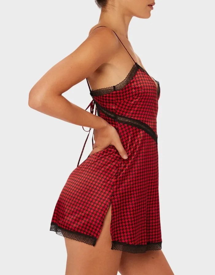 Women PARADE SLIP DRESS PINK MULTI Betsey Johnson