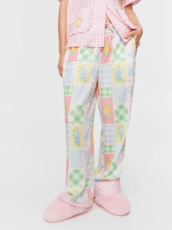 Women Patchwork Fashion Pj Pant Multi Peter Alexander Pants