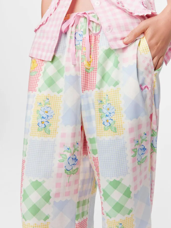 Women Patchwork Fashion Pj Pant Multi Peter Alexander Pants