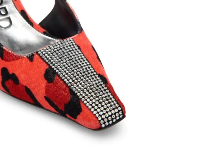 Women Pumps Tom Ford Bejewelled Velvet Slingback Candy Redblack Crystal Women Pumps Tom Ford Bejewelled Velvet Slingback Candy Redblack Crystal