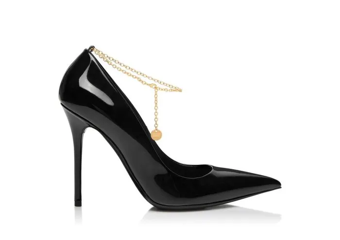 Women Pumps Tom Ford Patent Leather Chain Pump