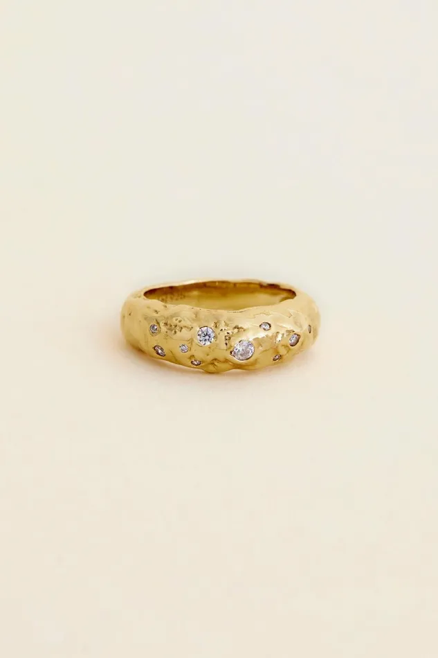 Women RAFFERTY MOLTEN RING Gold Acler Jewellery
