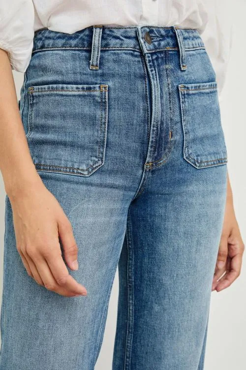 Women Rails Denim Alamitos Flared Trouser Tradewind Women Rails Denim Alamitos Flared Trouser Tradewind