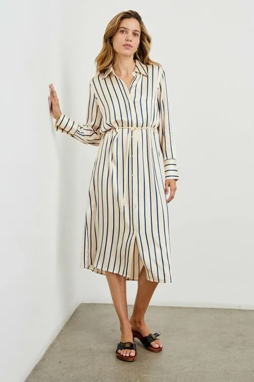 Women Rails Dresses and Rompers Anina Dress Ceramic Navy Stripe Women Rails Dresses and Rompers Anina Dress Ceramic Navy Stripe