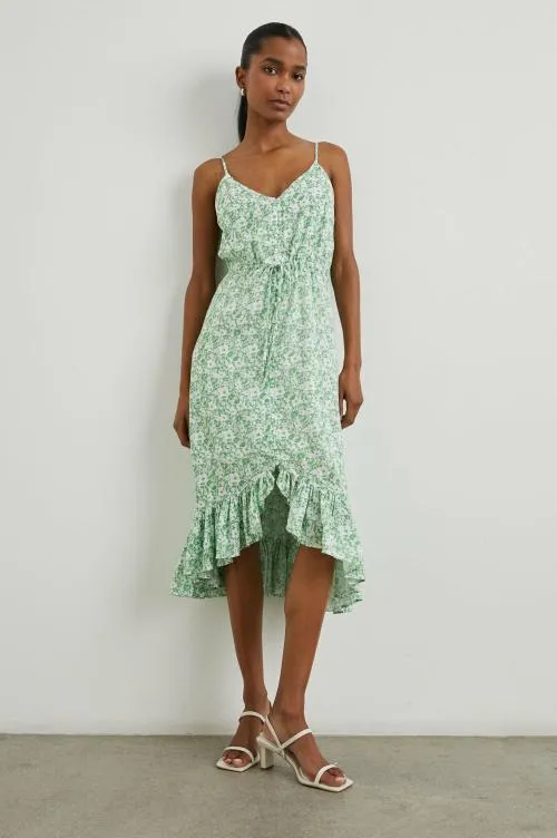 Women Rails Dresses and Rompers Frida Dress Green Texture Floral