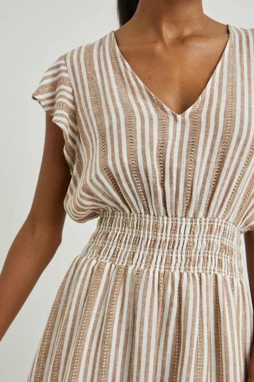 Women Rails Dresses and Rompers Tara Dress Palo Santo Stripe Women Rails Dresses and Rompers Tara Dress Palo Santo Stripe