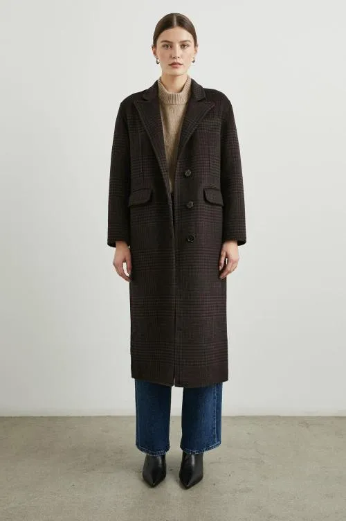 Women Rails Jackets and Coats Gallery Coat Espresso Houndstooth Women Rails Jackets and Coats Gallery Coat Espresso Houndstooth