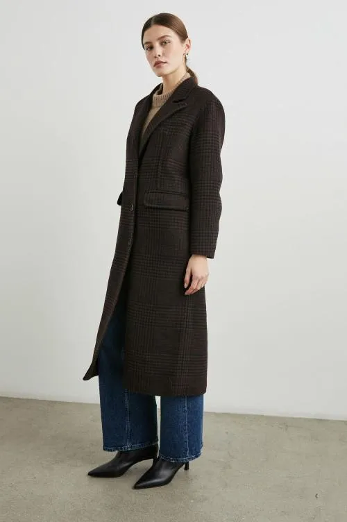 Women Rails Jackets and Coats Gallery Coat Espresso Houndstooth Women Rails Jackets and Coats Gallery Coat Espresso Houndstooth