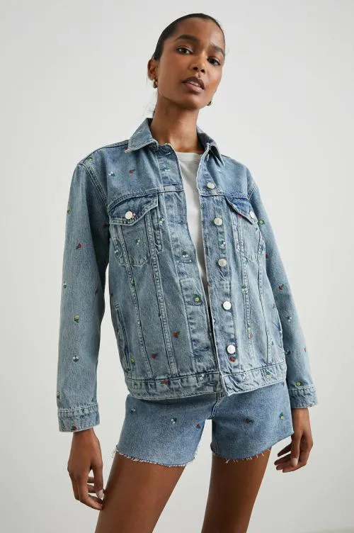 Women Rails Jackets and Coats Grove Boyfriend Trucker Jacket Flower Field