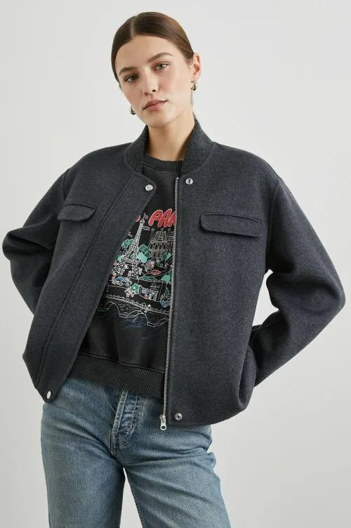 Women Rails Jackets and Coats Kinsley Jacket Charcoal