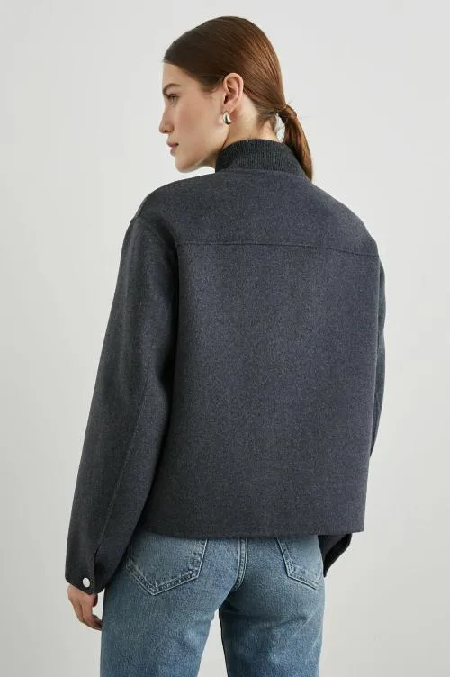 Women Rails Jackets and Coats Kinsley Jacket Charcoal Women Rails Jackets and Coats Kinsley Jacket Charcoal
