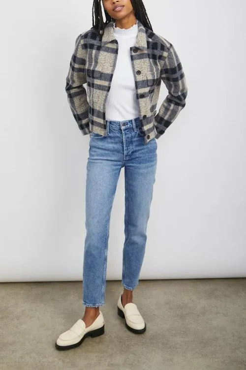 Women Rails Jackets and Coats Steffi Jacket Tan Pacific Check Women Rails Jackets and Coats Steffi Jacket Tan Pacific Check