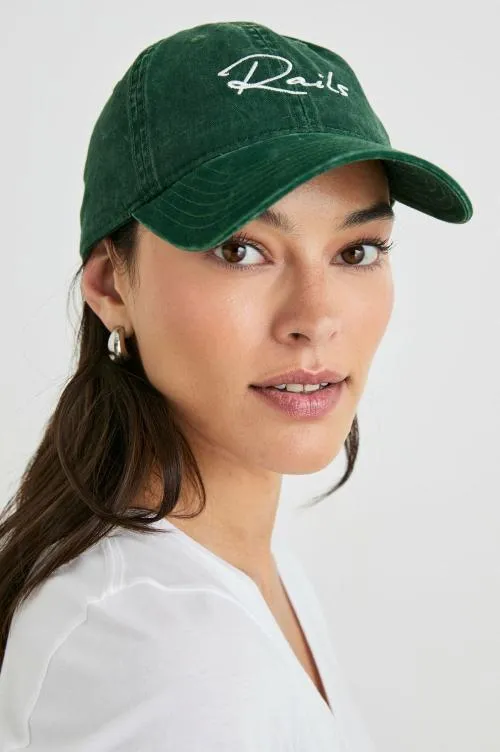 Women Rails Shoes and Accessories Anniversary Baseball Cap Forest