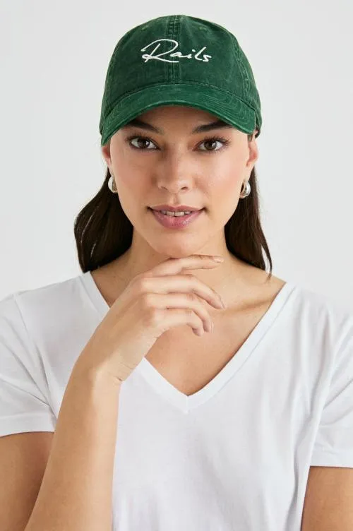 Women Rails Shoes and Accessories Anniversary Baseball Cap Forest