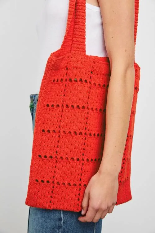 Women Rails Shoes and Accessories Crochet Tote Cherry Women Rails Shoes and Accessories Crochet Tote Cherry
