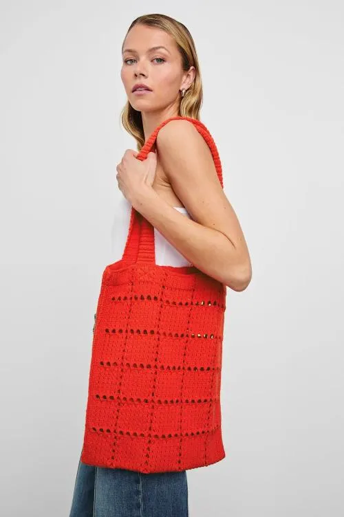 Women Rails Shoes and Accessories Crochet Tote Cherry Women Rails Shoes and Accessories Crochet Tote Cherry