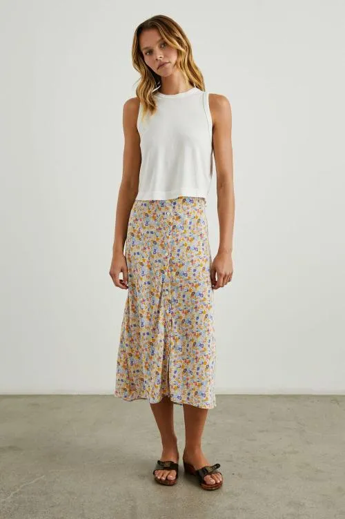 Women Rails Skirts Rosetta Skirt Papaya Flowers