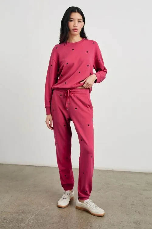 Women Rails Sleepwear and Lounge Ramona Sweatshirt Pink Midnight Hearts Women Rails Sleepwear and Lounge Ramona Sweatshirt Pink Midnight Hearts