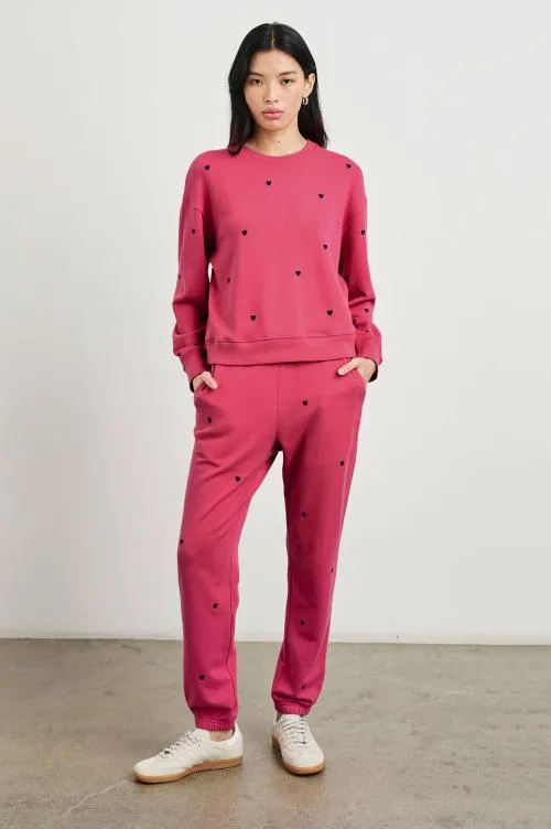 Women Rails Sleepwear and Lounge Ramona Sweatshirt Pink Midnight Hearts Women Rails Sleepwear and Lounge Ramona Sweatshirt Pink Midnight Hearts