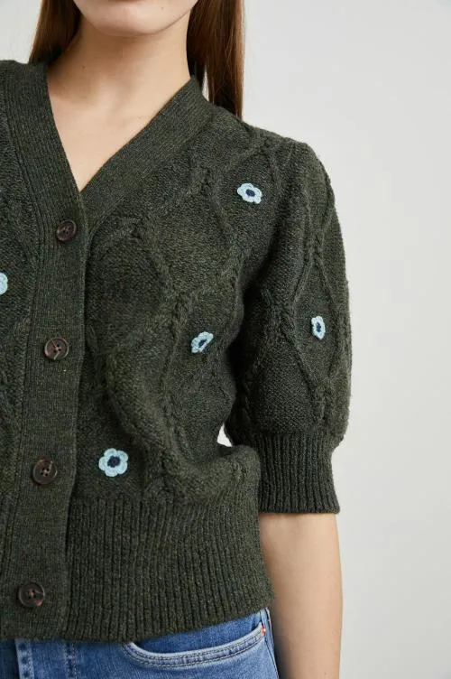 Women Rails Sweaters Isla Cardigan Forest Daisies Women Rails Sweaters Isla Cardigan Forest Daisies