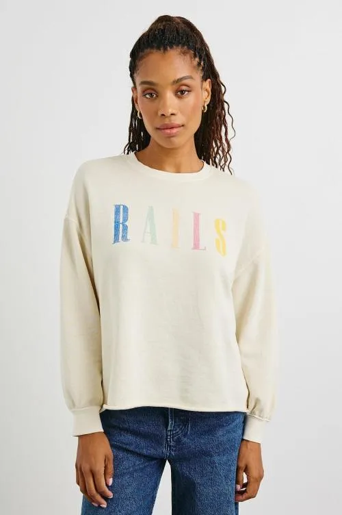 Women Rails Sweaters Signature Sweatshirt Ivory