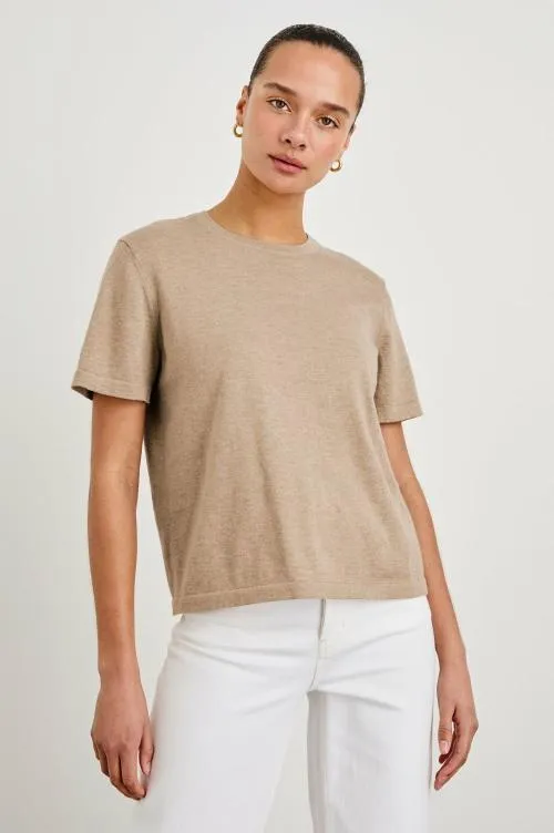 Women Rails Tees and Tanks Cotton Cashmere Tshirt Heather Oat
