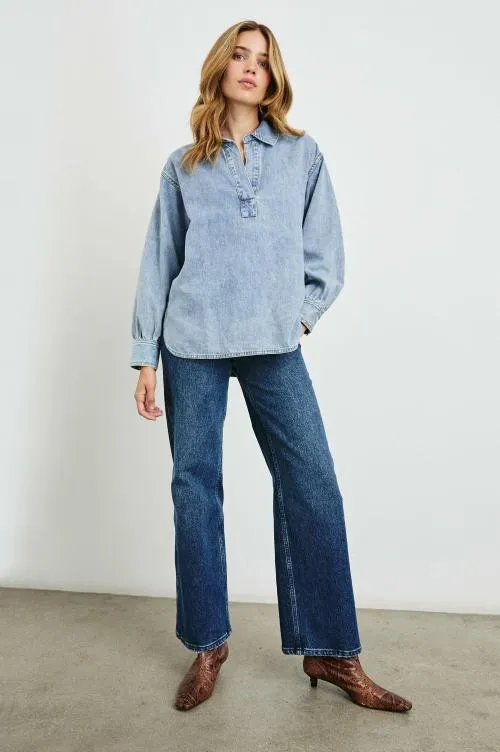 Women Rails Tops Bennett Top Faded Indigo Women Rails Tops Bennett Top Faded Indigo