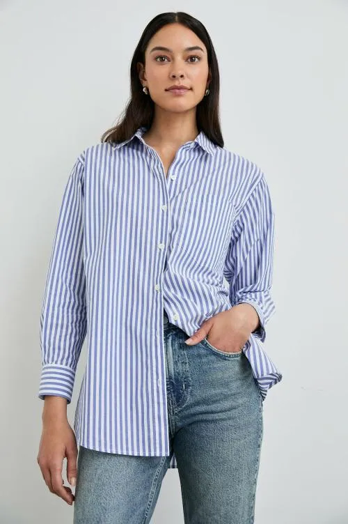 Women Rails Tops Elsa Shirt Mariner White Stripe Women Rails Tops Elsa Shirt Mariner White Stripe