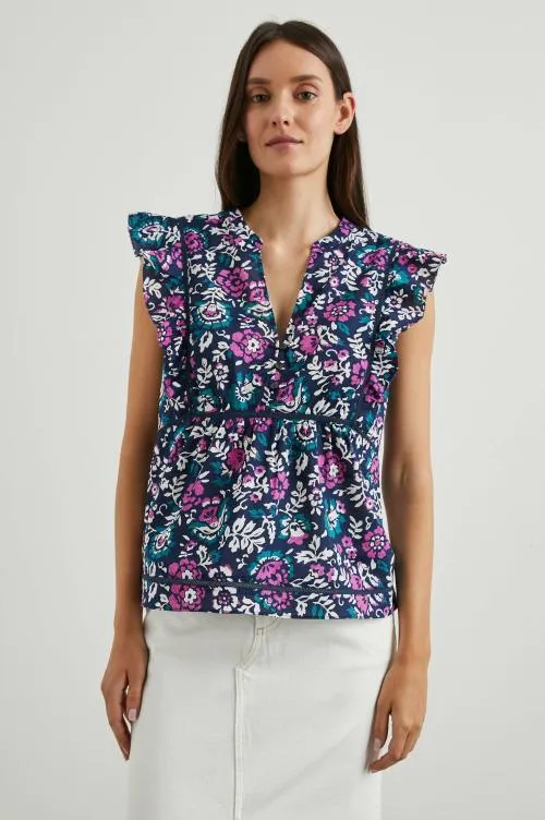 Women Rails Tops Misha Top Woodblock Floral