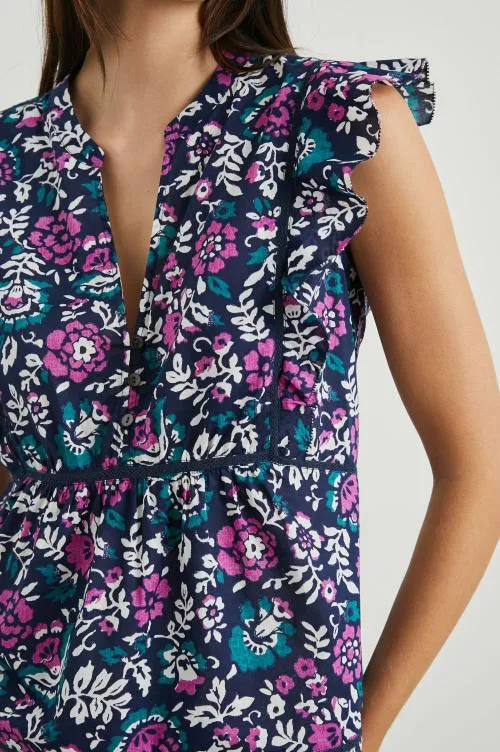 Women Rails Tops Misha Top Woodblock Floral Women Rails Tops Misha Top Woodblock Floral