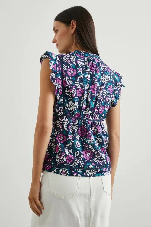 Women Rails Tops Misha Top Woodblock Floral Women Rails Tops Misha Top Woodblock Floral