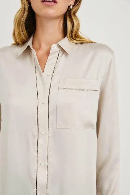 Women Rails Tops Oak Shirt Moonbeam Women Rails Tops Oak Shirt Moonbeam