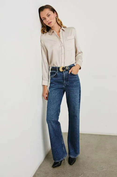 Women Rails Tops Oak Shirt Moonbeam Women Rails Tops Oak Shirt Moonbeam