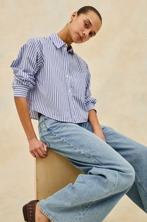 Women Rails Tops Ramy Shirt Mariner White Stripe