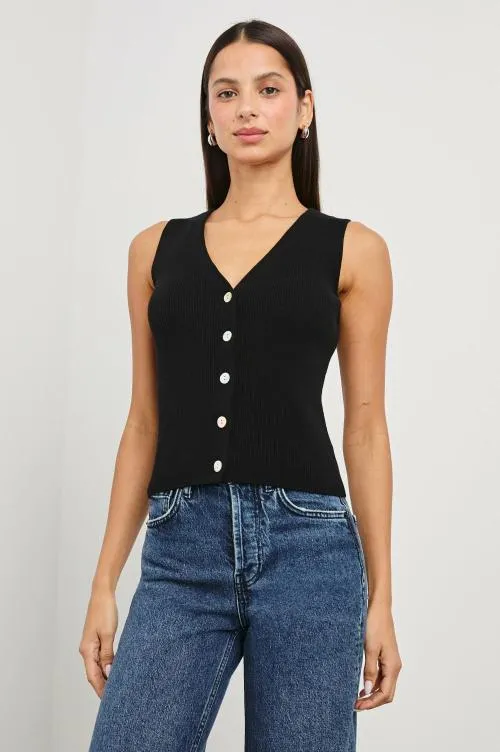 Women Rails Tops Rosa Vest Black