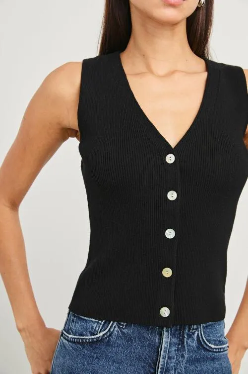 Women Rails Tops Rosa Vest Black Women Rails Tops Rosa Vest Black