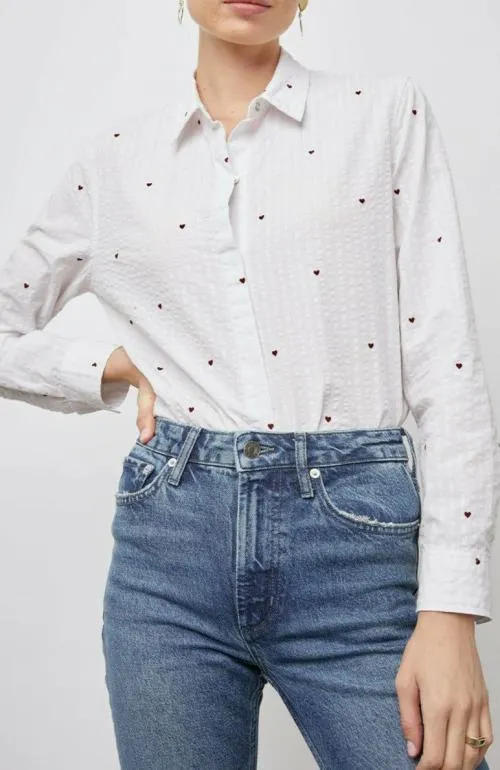 Women Rails Tops Taylor Shirt Hearts Women Rails Tops Taylor Shirt Hearts