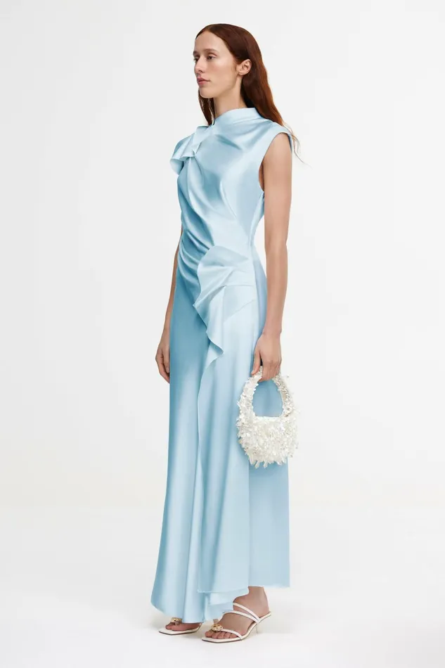 Women RAMSHAW MAXI DRESS Baby Blue Acler Maxi Dresses