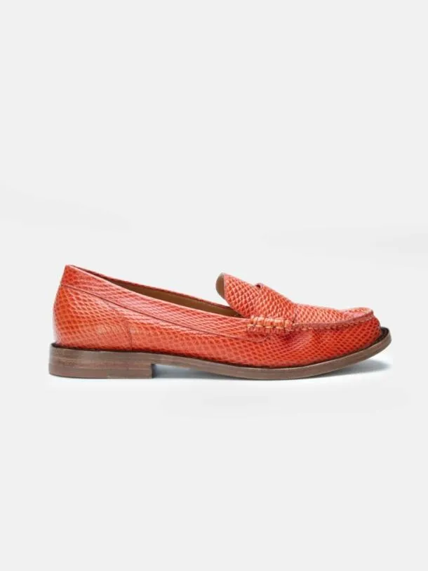 Women RENA Snake Effect Spice Clergerie Flats