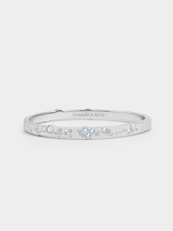 Women Reverie Crystal Bangle 8211 Silver CHARLES and KEITH Bracelets